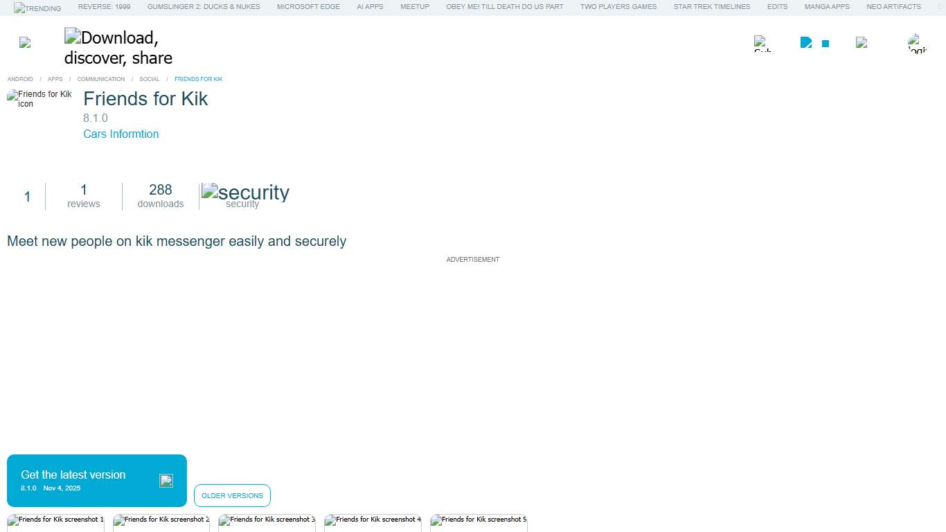 Friends for Kik for Android - Download the APK from Uptodown